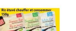 Riz étuvé chaufrer et consommer