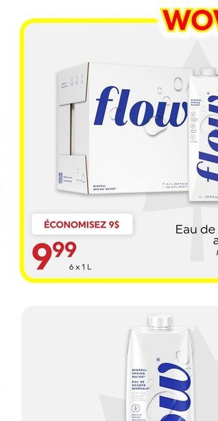 FLOW Eau de source alcaline