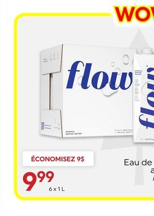 FLOW Eau de source alcaline
