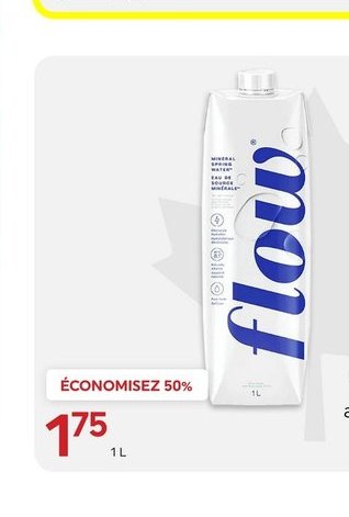 FLOW Eau de source alcaline
