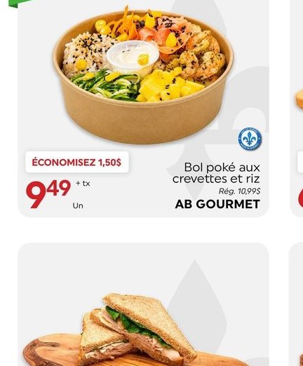 AB Gourmet Bol poké aux crevettes et riz