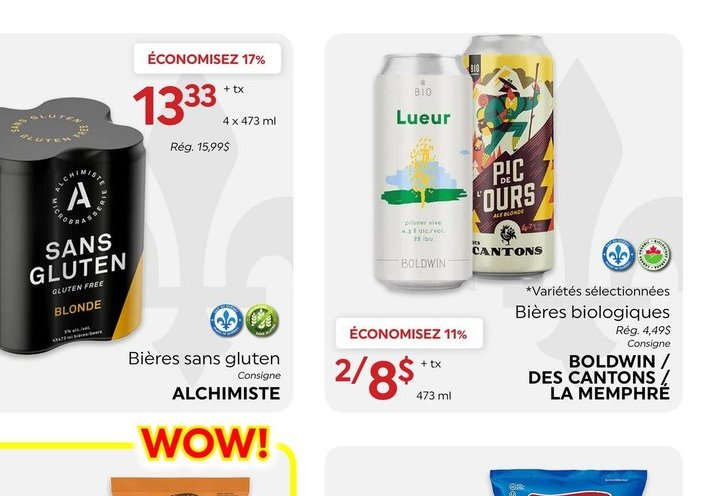Bières sans gluten ALCHIMISTE