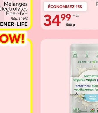 Genuine Health Fermented Organic Vegan Proteins