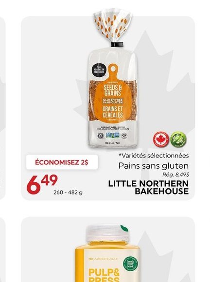 Pains sans gluten Little Northern Bakehouse