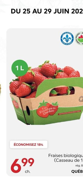 Fraises biologiques