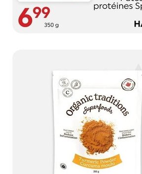 Organic Traditions Curcuma moulu biologique