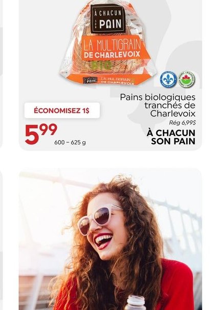 Pains biologiques tranchés de Charlevoix À Chac…