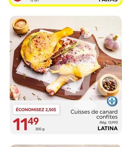 Cuisses de canard confites LATINA