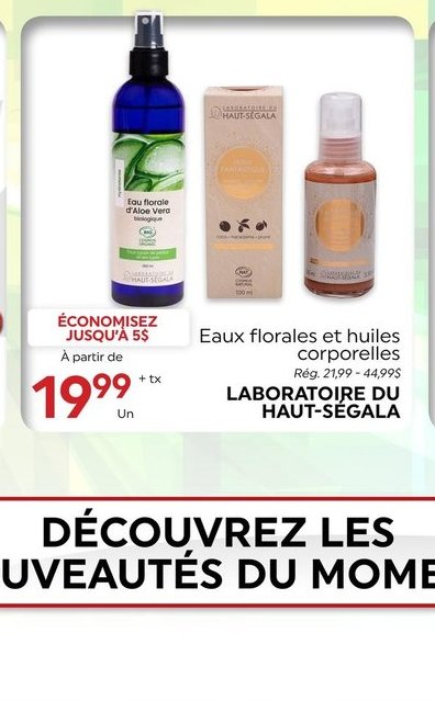 Eaux florales et huiles corporelles Laboratoire…