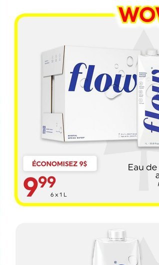 FLOW Eau de source alcaline