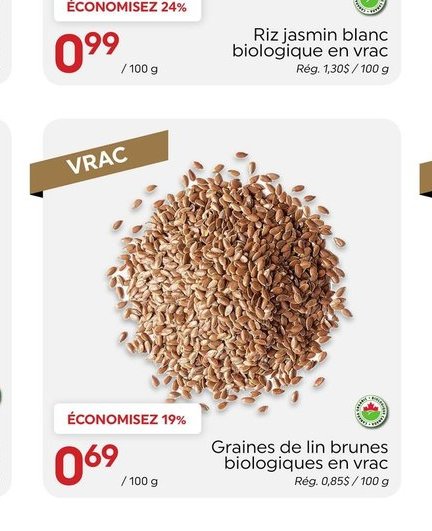 Riz jasmin blanc biologique en vrac