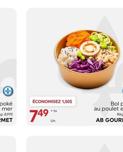 Bol poké au poulet et riz AB GOURMET