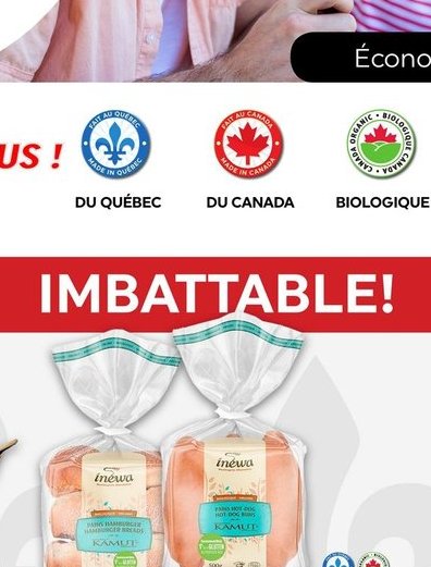 Pains à hot-dog ou hamburger Kamut biologiques