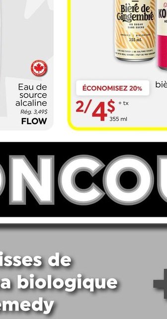 Remedy Kombucha ou bière de gingembre biologique