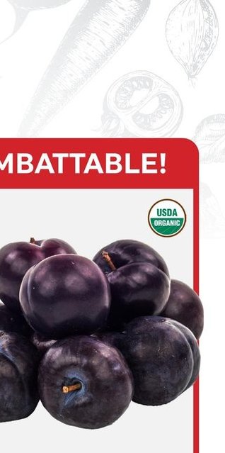 Prunes noires biologiques