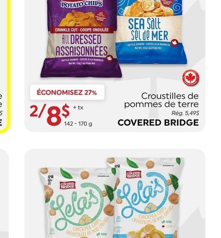 Croustilles de pommes de terre Covered Bridge
