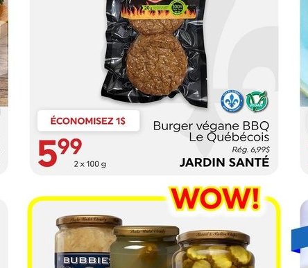 Choucroute ou cornichons BUBBIES