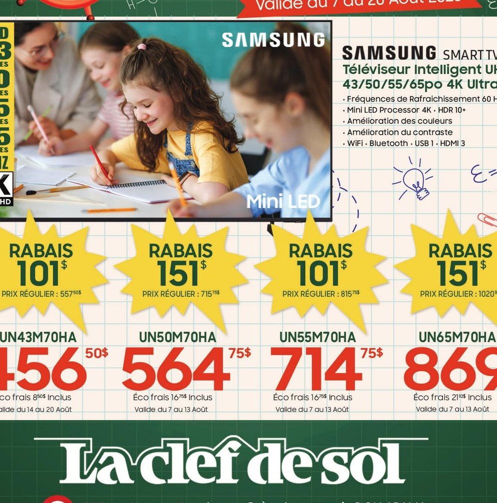 SAMSUNG SMART TV Téléviseur Intelligent UHD 55p…