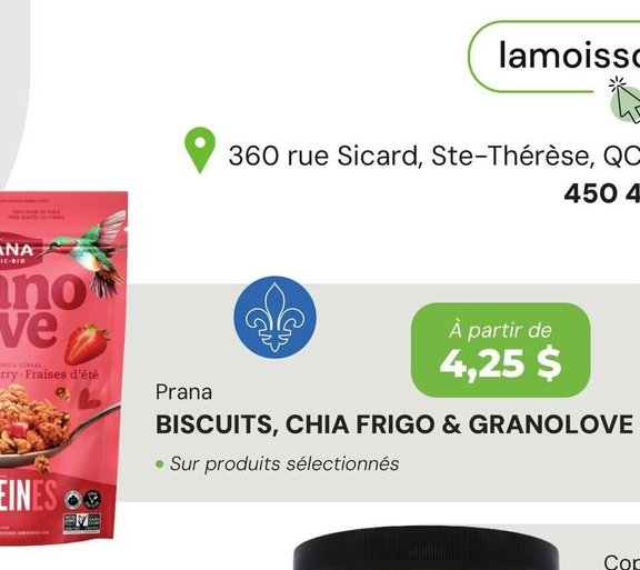 Prana BISCUITS, CHIA FRIGO & GRANOLOVE