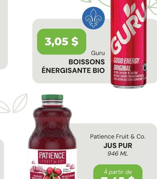 Guru Boissons énergisante bio