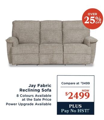 Jay Fabric Reclining Sofa