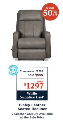 Finley Leather Seated Recliner