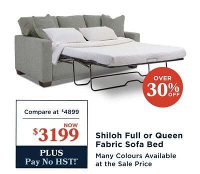 Shiloh Full or Queen Fabric Sofa Bed