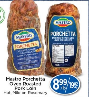 Mastro Porchetta Oven Roasted Pork Loin