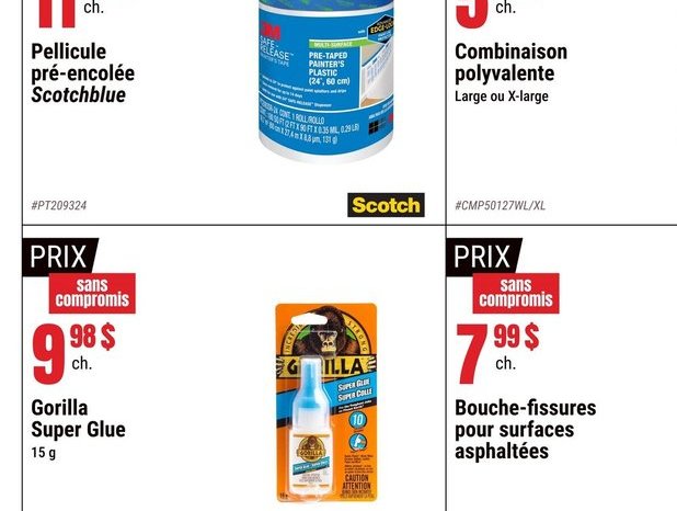 Pellicule pré-encolée Scotchblue 3M