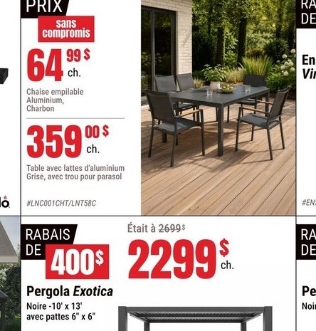 Table avec lattes d'aluminium Gris avec toit pa…