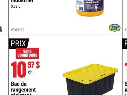 Bac de rangement résistant