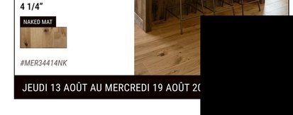 Plancher de bois franc merisier Rustic