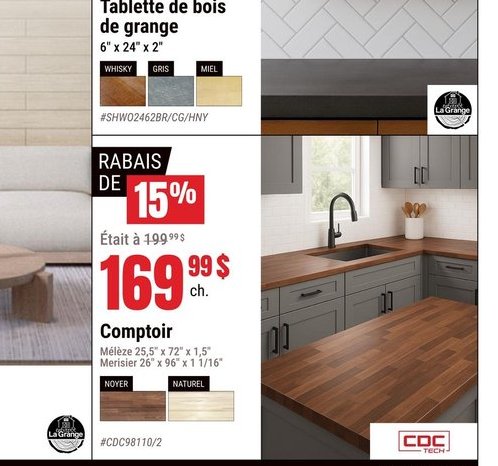 Tablette de bois de grange