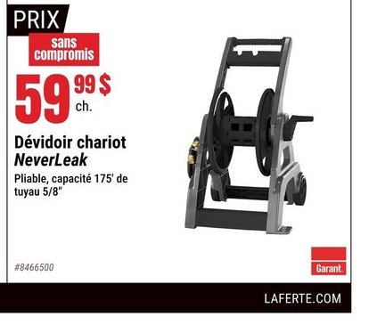Dévidoir chariot NeverLeak