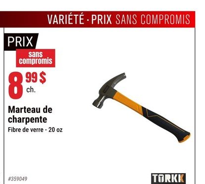 TORKK Marteau de charpente