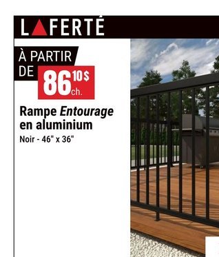 Rampe Entourage en aluminium