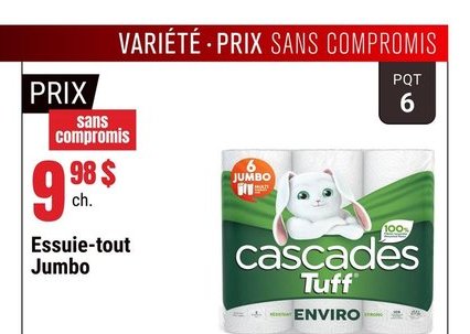 Essuie-tout Jumbo Cascades Tuff Enviro