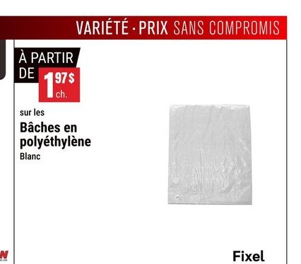 Bâches en polyéthylène Blanc