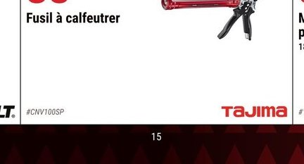 Fusil à calfeutrer