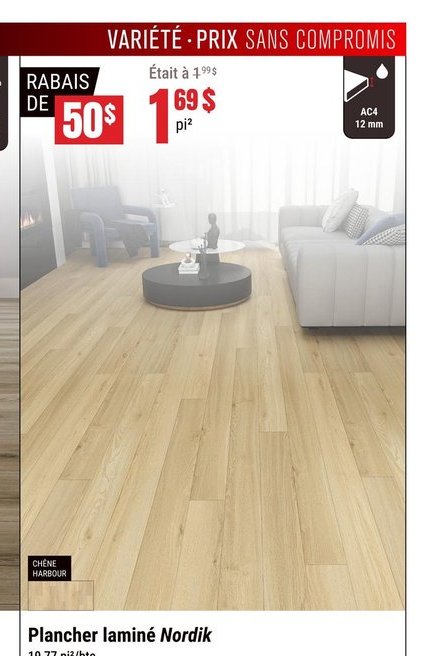 Plancher laminé Nordik