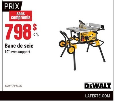 DeWALT Banc de scie