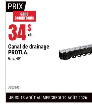 Canal de drainage PROTLA