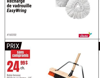 Balai-brosse Medium ou ferme 18"