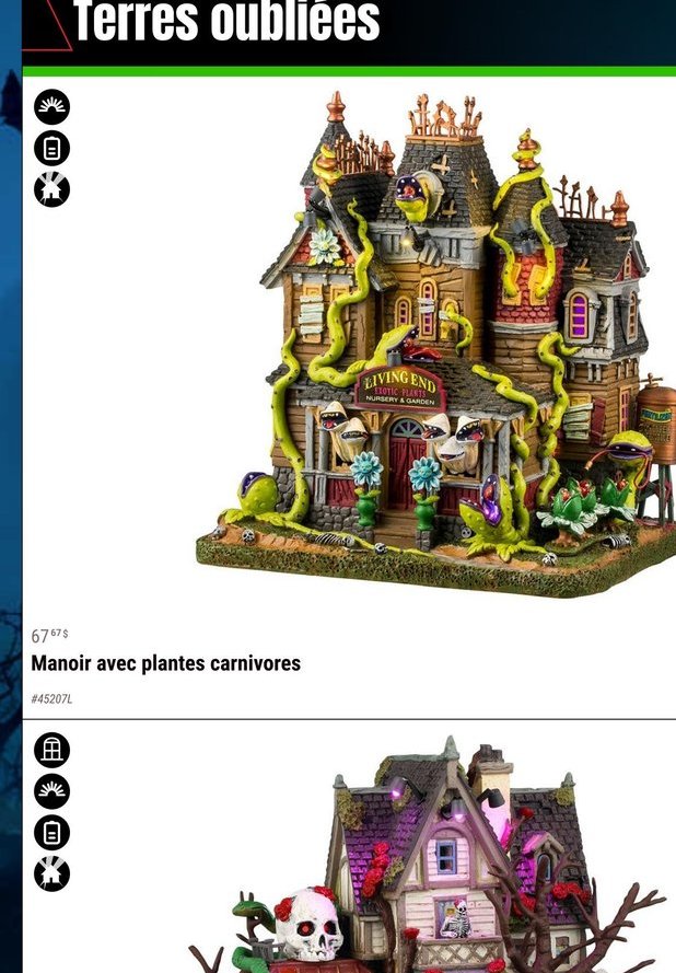 Manoir avec plantes carnivores