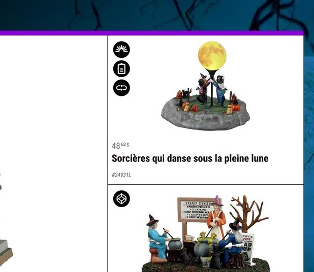 Sorcières qui danse sous la pleine lune