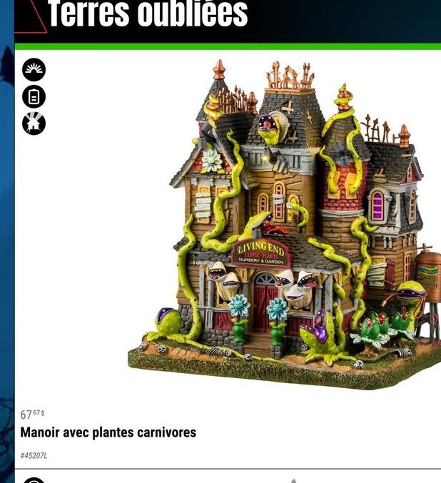 Manoir avec plantes carnivores