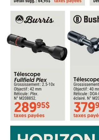 Burris Télescope Fullfield