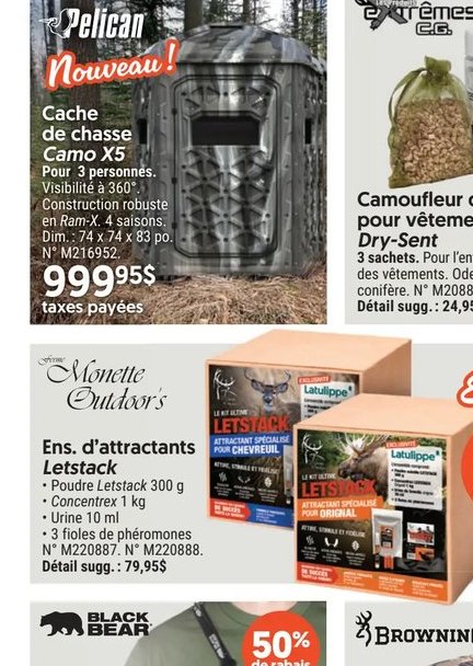 Cache de chasse Camo XL Pelican