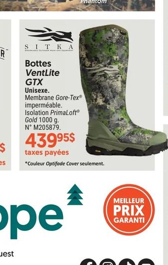 Sitka Bottes Ventilete GTX