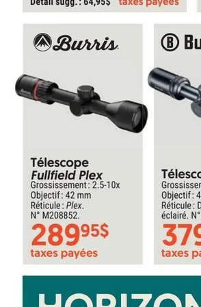 Télescope Burris Fullfield